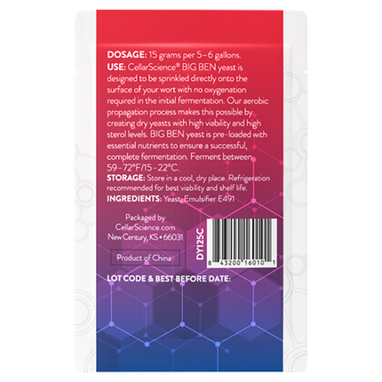 Levadura CellarScience® Big Ben Dry Yeast | English Ale