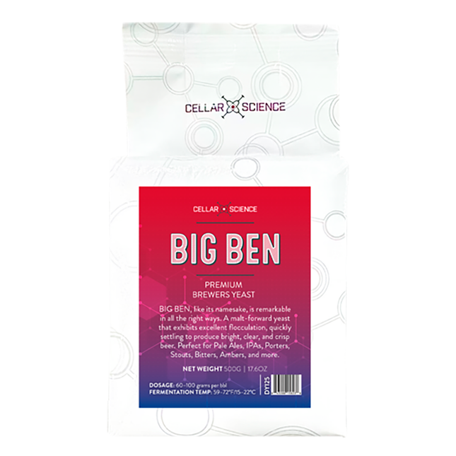 Levadura CellarScience® Big Ben Dry Yeast | English Ale