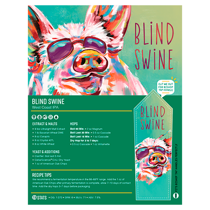 Kit Blind Swine West Coast IPA | Kit de elaboración de cerveza con extracto