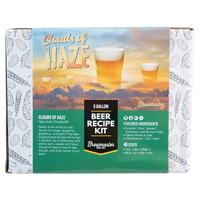 Kit Clouds of Haze Hazy/Juicy Double IPA | Kit de elaboración de cerveza con extracto