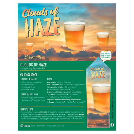 Kit Clouds of Haze Hazy/Juicy Double IPA | Kit de elaboración de cerveza con extracto