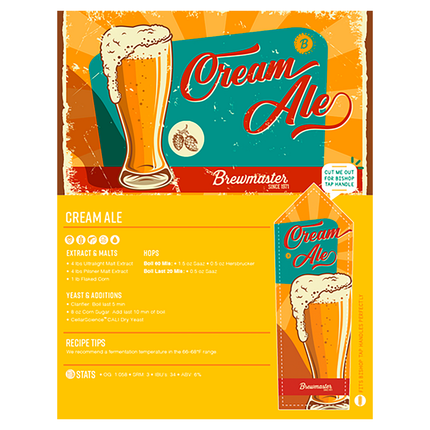 Kit Cream Ale | Kit de elaboración de cerveza con extracto