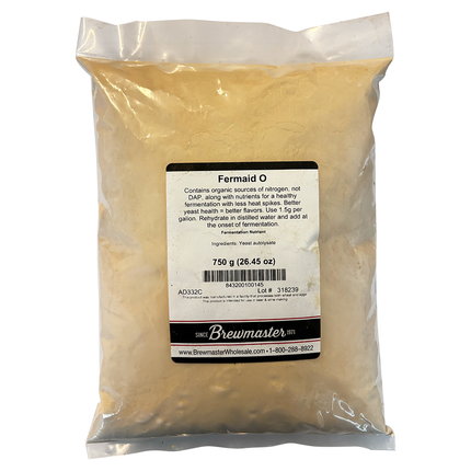 Lallemand Fermaid O, Nutriente para levaduras, Nitrógeno orgánico, Sin DAP añadido 750 g