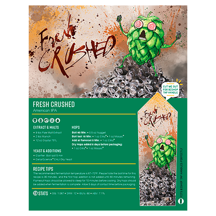 Kit Fresh Crushed American IPA | Kit de elaboración de cerveza con extracto