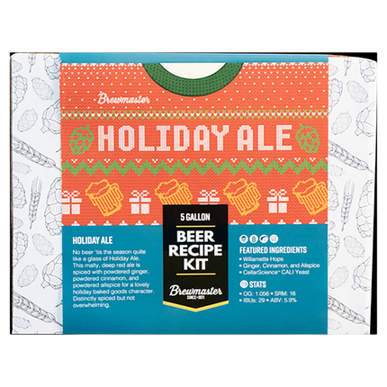 Kit Holiday Ale 5 Galones | Kit de elaboración de cerveza con extracto