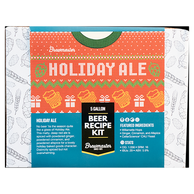 Kit Holiday Ale 5 Galones | Kit de elaboración de cerveza con extracto