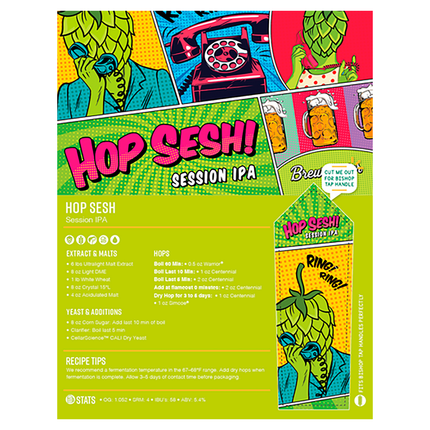 Kit Hop Sesh Session IPA | Kit de elaboración de cerveza con extracto