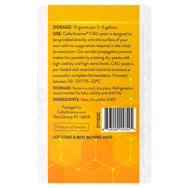 Levadura CellarScience® Cali