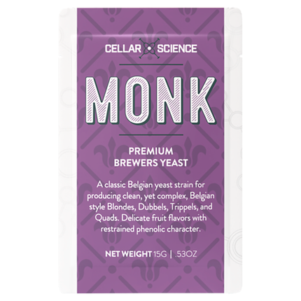 Levadura CellarScience® Monk Dry Yeast | Belgian Abbey Ale Sobre 15 g