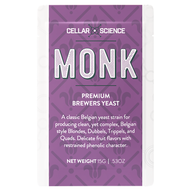 Levadura CellarScience® Monk Dry Yeast | Belgian Abbey Ale Sobre 15 g