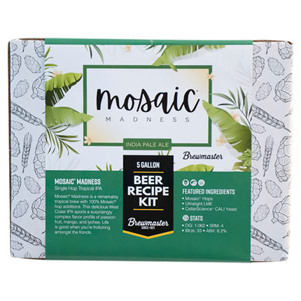 Kit Mosaic® Madness IPA | Kit de elaboración de cerveza con extracto