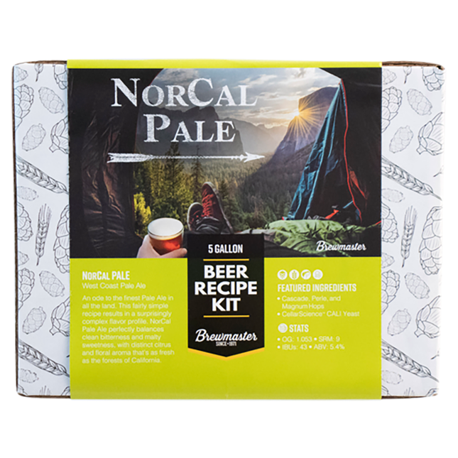 Kit NorCal Pale West Coast Pale Ale 5 Galones | Kit de elaboración de cerveza con extracto