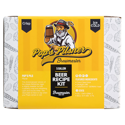 Kit Pop's Pilsner | Kit de elaboración de cerveza con extracto