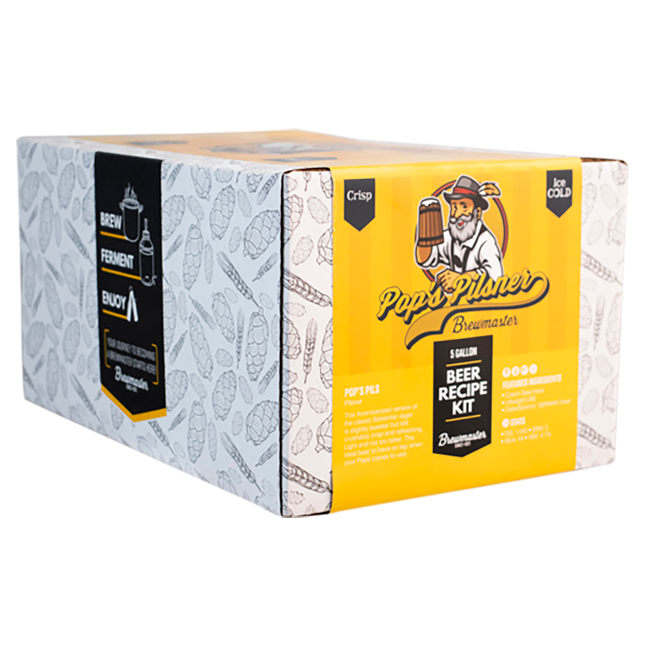 Kit Pop's Pilsner 5 Galones | Kit de elaboración de cerveza con extracto