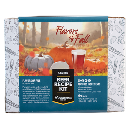 Kit Pumpkin Ale Sabores de Otoño 5 Galones | Kit de elaboración de cerveza con extracto
