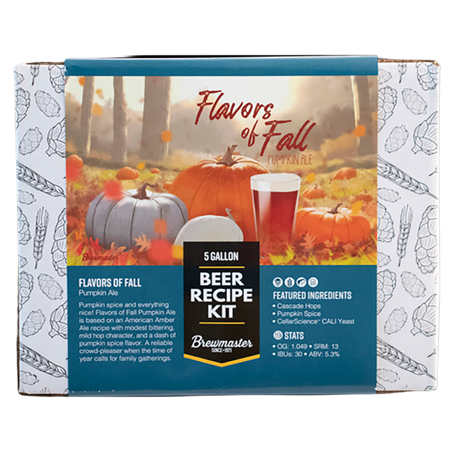 Kit Pumpkin Ale Sabores de Otoño 5 Galones | Kit de elaboración de cerveza con extracto