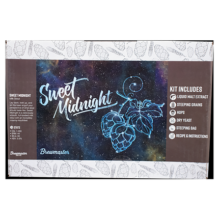 Kit Sweet Midnight Milk Stout | Kit de elaboración de cerveza con extracto
