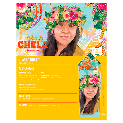 Kit Viva la Chela! Mexican Lager | Kit de elaboración de cerveza con extracto