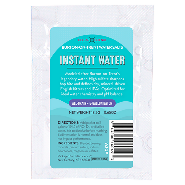 AGUA INSTANTANEA CellarScience®™ | SALES PARA AGUA BURTON-ON-TRENT | 5 GALONES