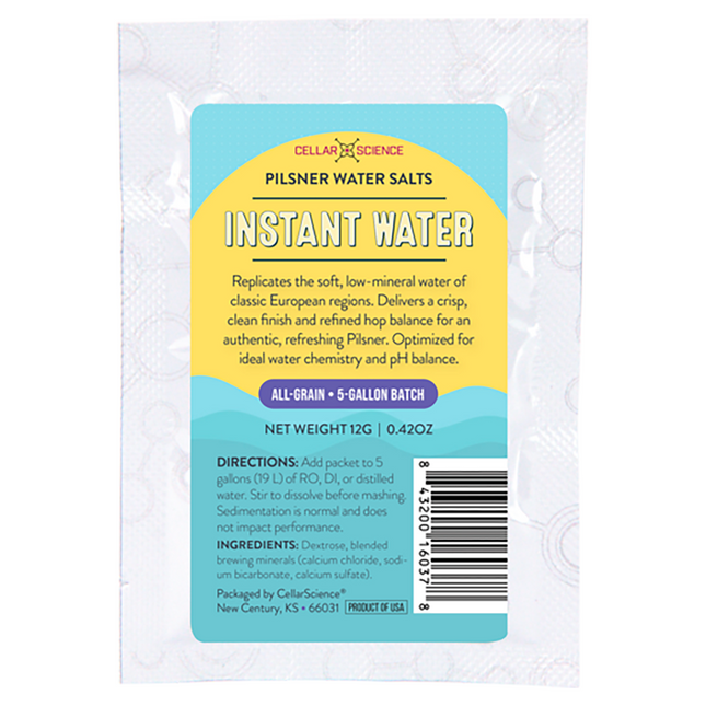 AGUA INSTANTANEA CellarScience®™ | SALES PARA AGUA PILSNER | 5 GALONES