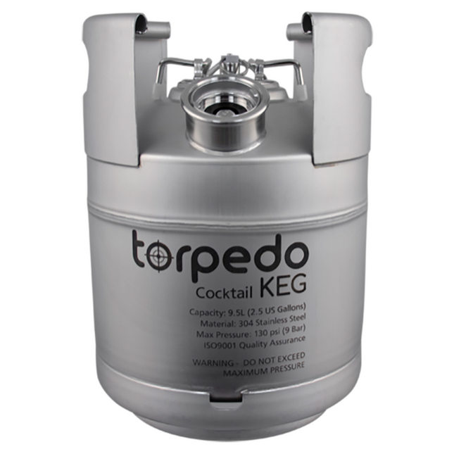BARRIL TORPEDO COCKTAIL 9.5 LITROS, CONEXION D