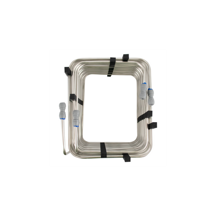 BOBINA DE ACERO INOXIDABLE KegLand | CUADRADA | 2 LINEAS