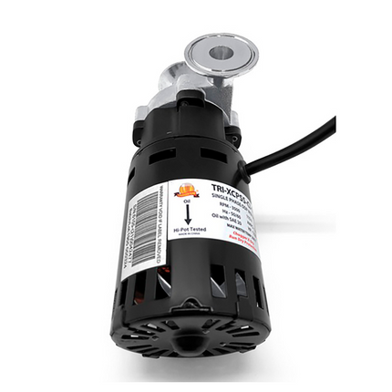 BOMBA CHUGGER TRI-CLAMP CABEZAL INOXIDABLE ENTRADA CENTRAL