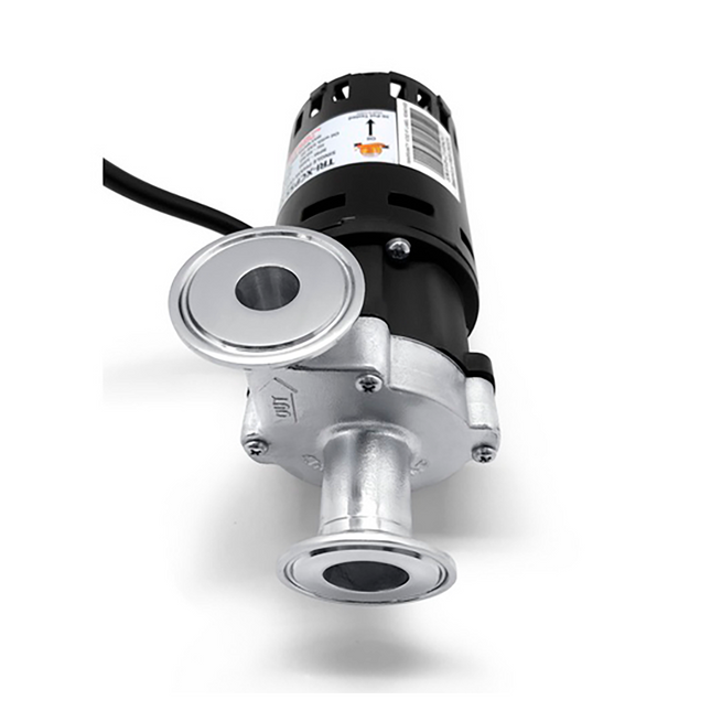 BOMBA CHUGGER TRI-CLAMP CABEZAL INOXIDABLE ENTRADA CENTRAL