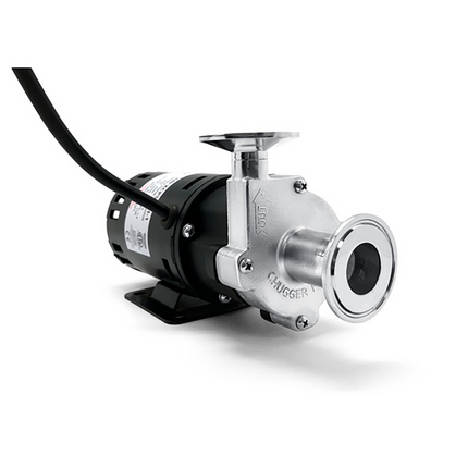 BOMBA CHUGGER TRI-CLAMP CABEZAL INOXIDABLE ENTRADA CENTRAL