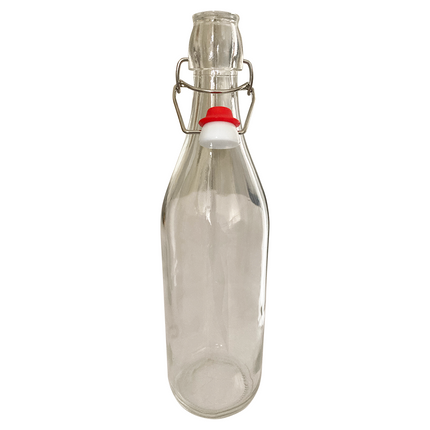 BOTELLA SWING TOP 1 LITRO TRANSPARENTE