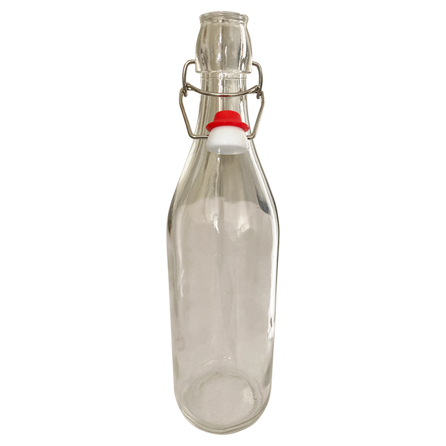 BOTELLA SWING TOP 1 LITRO TRANSPARENTE