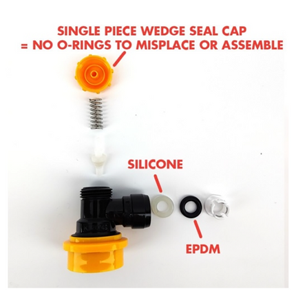 CONECTOR BALL LOCK SALIDA DE LIQUIDO CON SALIDA DUOTIGHT 8 MM (5/16)