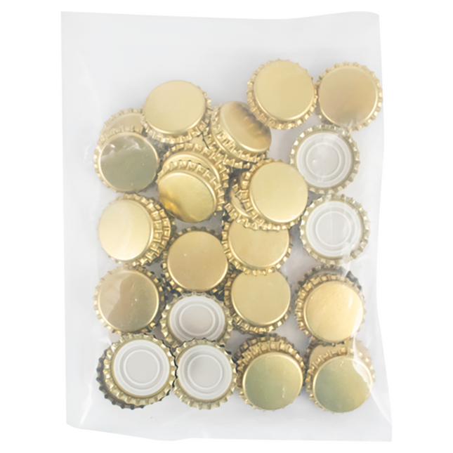 CORCHOLATA DORADA DE 29 mm PARA BOTELLA DE CHAMPAN (50 Pz)