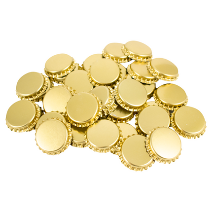 CORCHOLATA DORADA DE 29 mm PARA BOTELLA DE CHAMPAN (50 Pz)