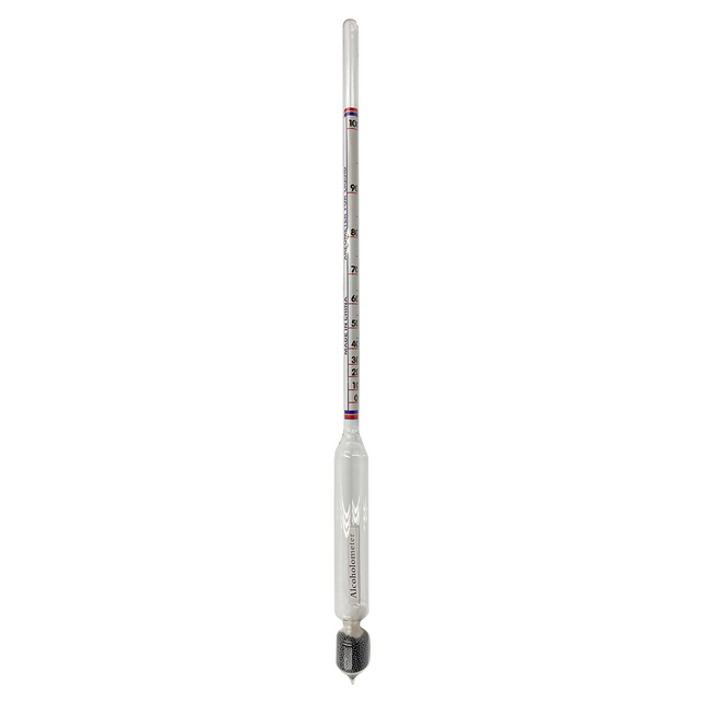 DENSIMETRO PARA ALCOHOL CON ESCALA DE 0-100%