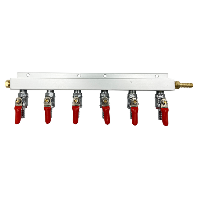 DISTRIBUIDOR / MANIFOLD CO2 6 VIAS