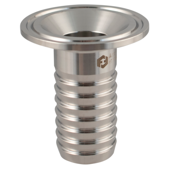ESPIGA TRI-CLAMP 1.5" CON ESPIGA DE 1" (LARGA) DE ACERO INOXIDABLE