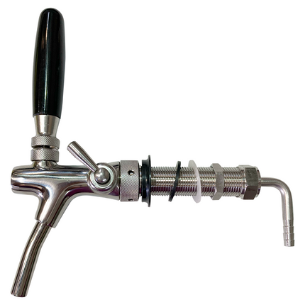 FAUCET AJUSTABLE LARGO (SHANK 100 MM) DE BRONCE CROMADO