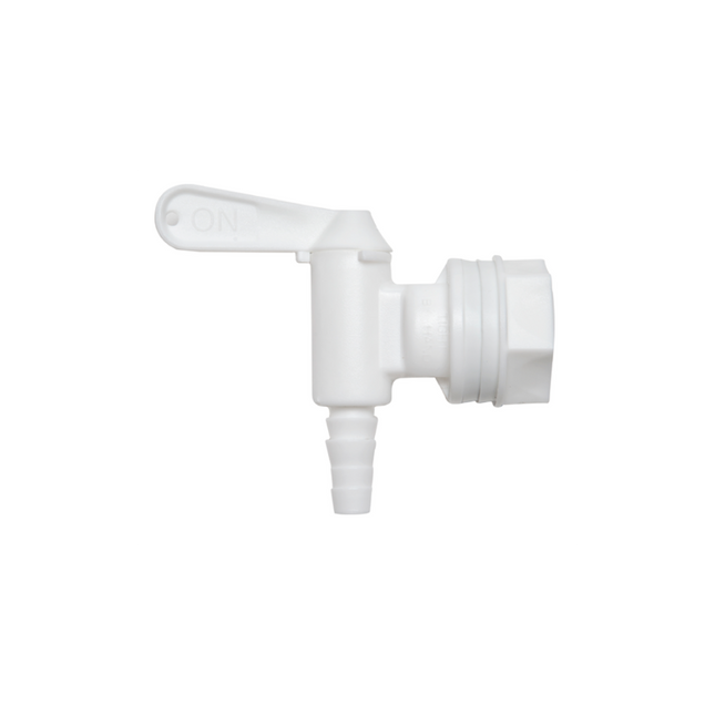 GRIFO DE PLASTICO BLANCO PARA CUBETA DE FERMENTACIÓN 1/2"