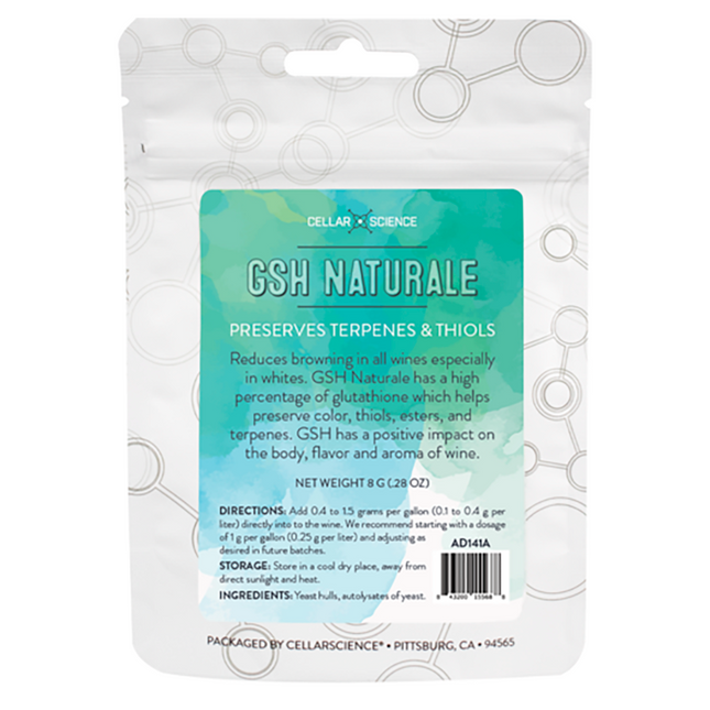 GSH NATURALE (Glutathione) - PRESERVA TERPENOS Y THIOLES 8 g