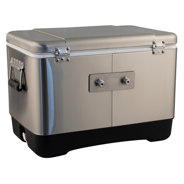 JOCKEY BOX DE ACERO INOXIDABLE KOMOS® (2 GRIFOS) - ENTRADA TRASERA
