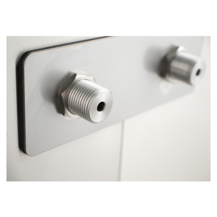JOCKEY BOX DE ACERO INOXIDABLE KOMOS® (2 GRIFOS) - ENTRADA TRASERA