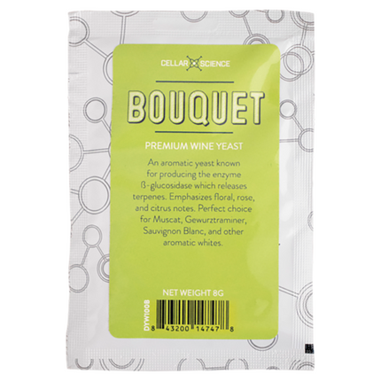 LEVADURA CellarScience® BOUQUET Dry Wine Yeast 8 g