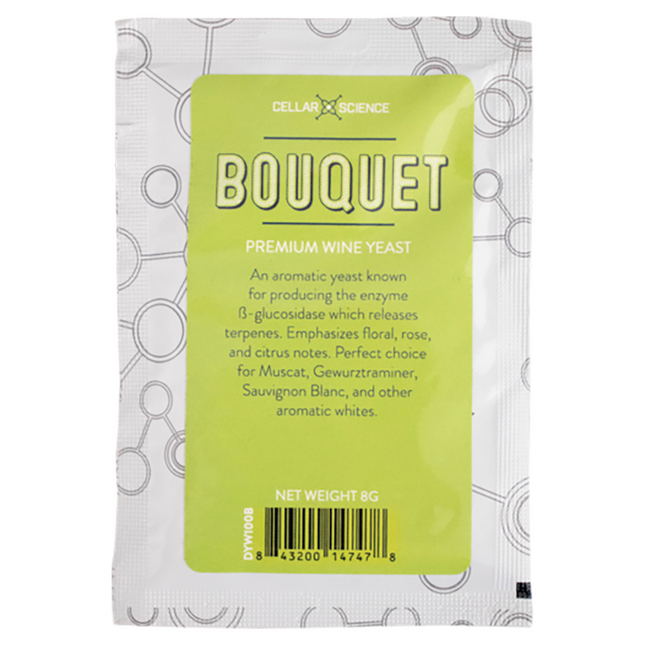 LEVADURA CellarScience® BOUQUET Dry Wine Yeast 8 g