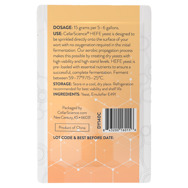 LEVADURA CellarScience® HEFE DRY YEAST |CERVEZA DE TRIGO