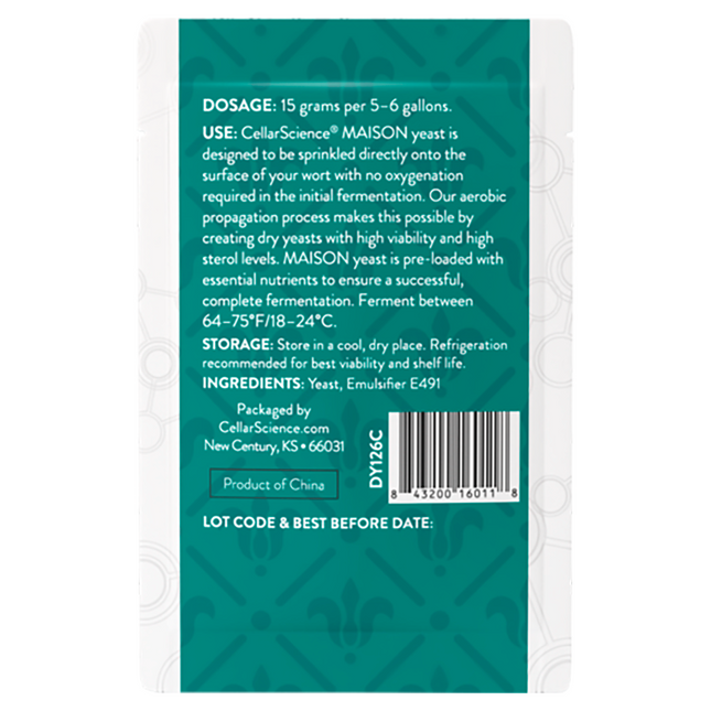 LEVADURA CellarScience® MAISON |CERVEZA ALE BELGA