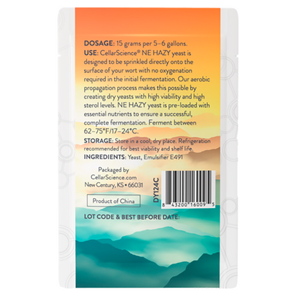 LEVADURA CellarScience® NE HAZY DRY YEAST |NEW ENGLAND ALE