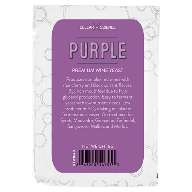 LEVADURA CellarScience® PURPLE Dry Wine Yeast 8 g