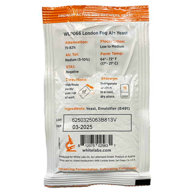LEVADURA WHITE LABS WLP066 LONDON FOG 11 g