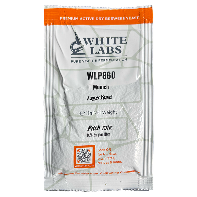 LEVADURA WHITE LABS WLP860 MUNICH LAGER 11 g FECHA DE CONSUMO PREFERENTE ANTERIOR